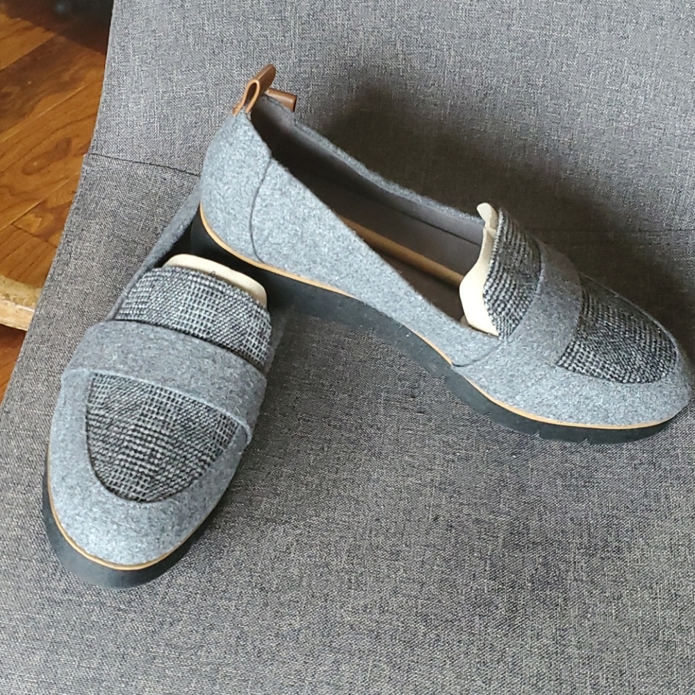 Dr Scholls womens grey loafers